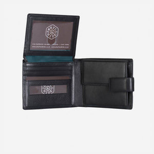 Wallet - Large Bifold Wallet - Press Stud, Coin Pocket & ID Window