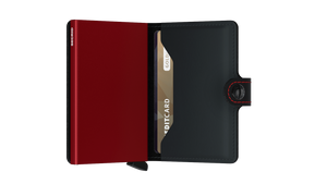 SECRID Miniwallet Matte Black & Red