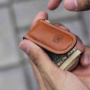 Leather Money Clip