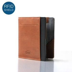 Wallet - FLIP WOLYT™ - Tan/Black RFID