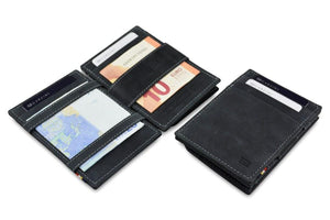 Wallet - Garzini Essenziale Magic Coin Wallet - Carbon Black