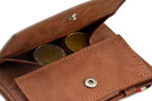 Wallet - Garzini Essenziale Magic Coin Wallet - Java Brown