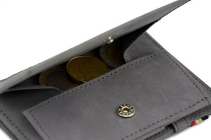 Wallet - Garzini Essenziale Magic Coin Wallet - Metal Grey