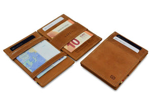 Wallet - Garzini Essenziale Magic Wallet - Camel Brown