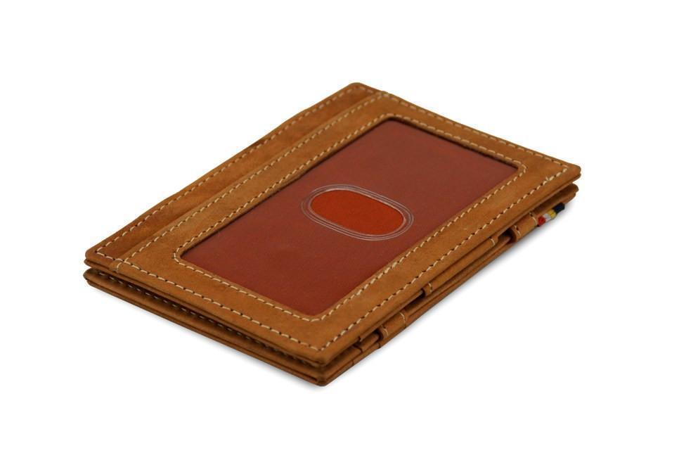 Wallet - Garzini Essenziale Magic Wallet ID Window - Camel Brown