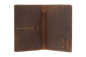 Wallet - Hoshi Leather Passport Holder Wallet