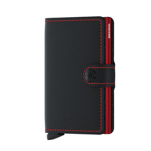 Wallet - SECRID Miniwallet Matte Black & Red