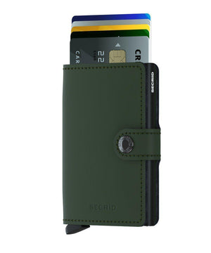 Wallet - SECRID Miniwallet Matte Green - Black