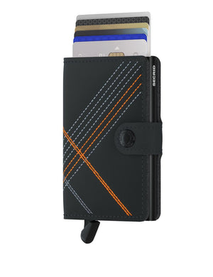 Wallet - SECRID Miniwallet Matte Stitch Linea Orange