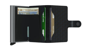 Wallet - SECRID Miniwallet Optical Black - Titanium