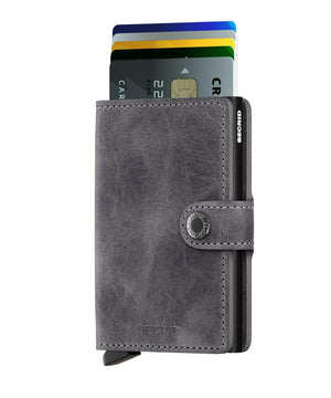Wallet - SECRID Miniwallet Vintage Grey - Black