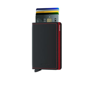 Wallet - SECRID Slimwallet Matte Black & Red