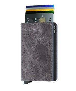 Wallet - SECRID Slimwallet Vintage Grey - Black