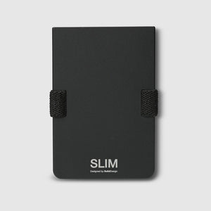 Slim - Aluminium Black-Wallet-Solid Design-Slim Wallet Junkie