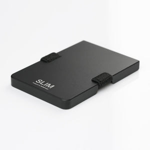 Slim - Aluminium Black-Wallet-Solid Design-Slim Wallet Junkie