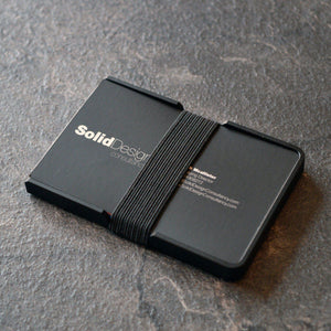 Slim - Aluminium Black-Wallet-Solid Design-Slim Wallet Junkie