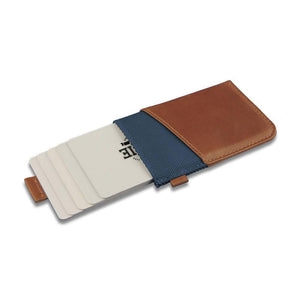 Wallet - WOLYT™ Sleeve RFID - Cobalt/Brown