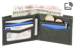 Wallet - Yugen | Cash, Coin, Card & ID Leather Wallet